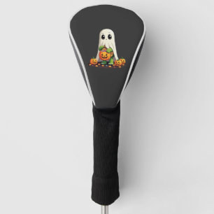 Cute Halloween Turtle Ghost with Candy (6) Golf Head Cover
