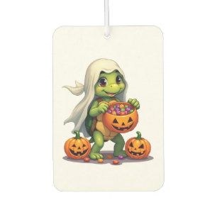 Cute Halloween Turtle Ghost with Candy (8) Air Freshener