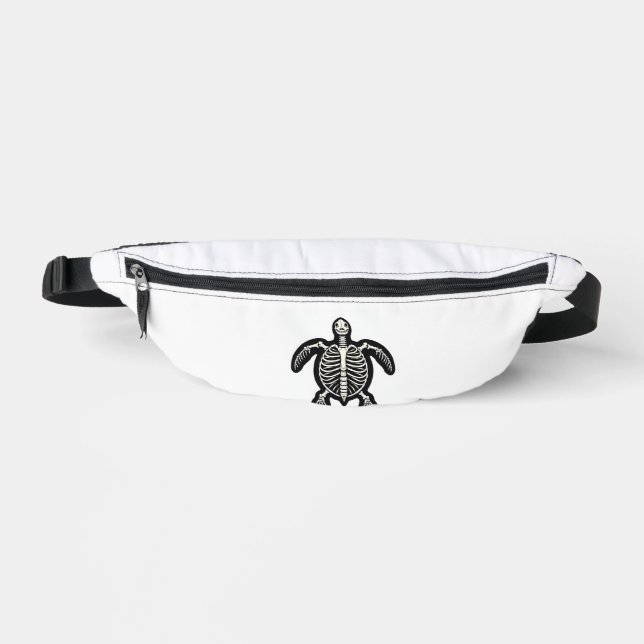 Cute Halloween Turtle Skeleton Tortoise Fossils Ar Fanny Pack (Front)