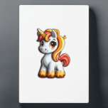 Cute Halloween Unicorn Candy Corn Horn Magical Hor Plaque<br><div class="desc">Cute Halloween Unicorn Candy Corn Horn Magical Horse Fall Long Sleeve T-Shirt</div>