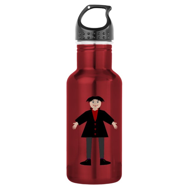 Cute Halloween Vampire 532 Ml Water Bottle (Front)