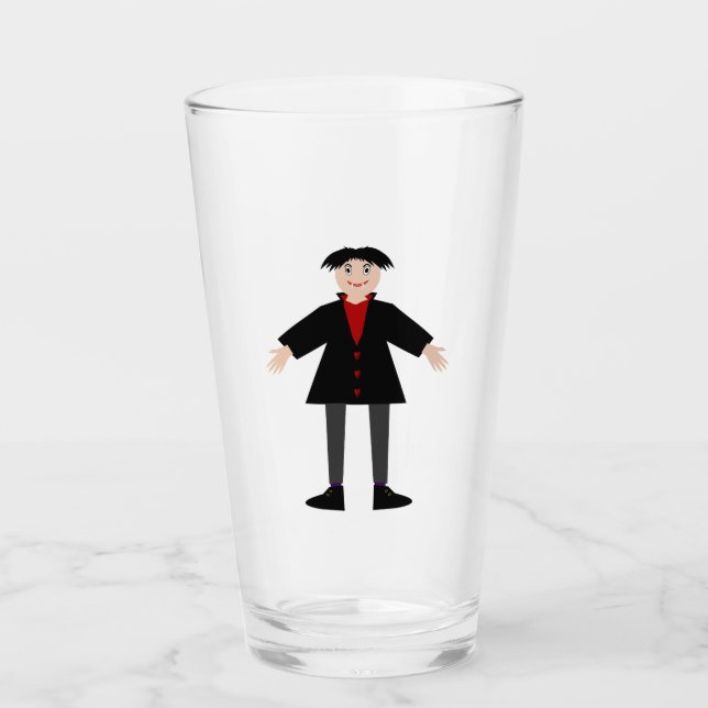 Cute Halloween Vampire Glass (Front)