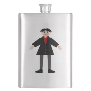 Cute Halloween Vampire Hip Flask