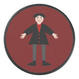 Cute Halloween Vampire Hockey Puck