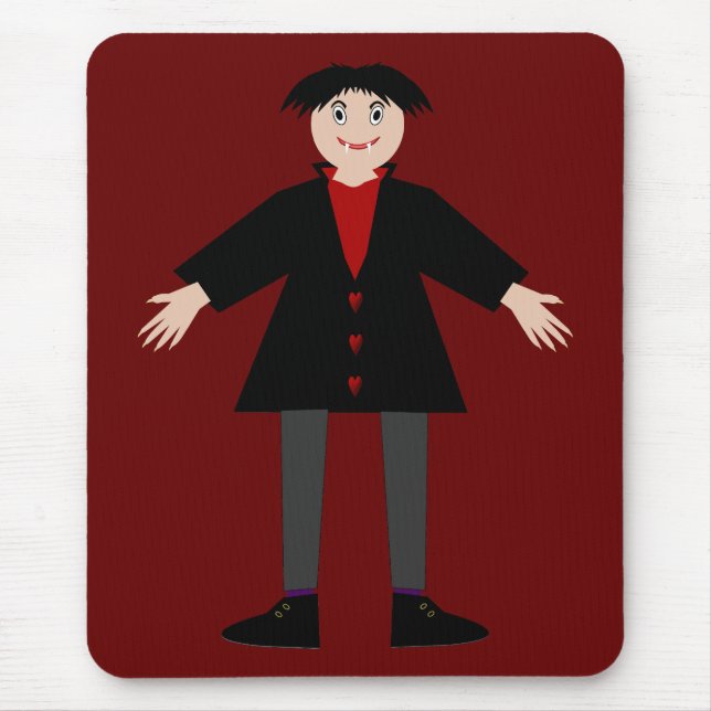 Cute Halloween Vampire Mouse Pad (Front)