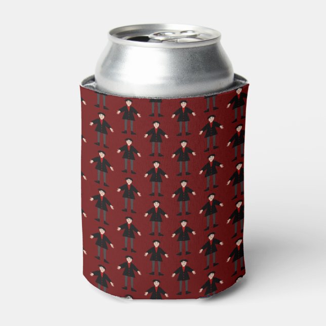 Cute Halloween Vampire Patterned Can Cooler (Can Front)