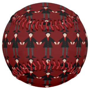 Cute Halloween Vampire Patterned Softball