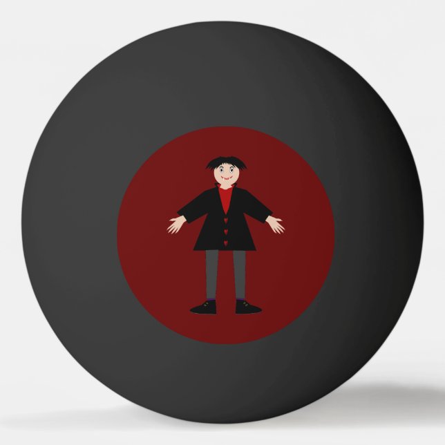 Cute Halloween Vampire Ping Pong Ball (Front)