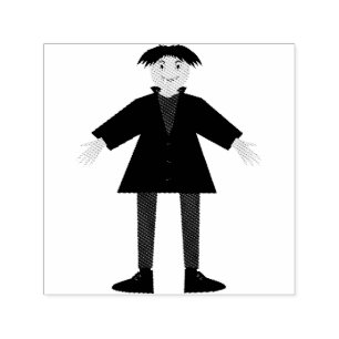 Cute Halloween Vampire Self-inking Stamp