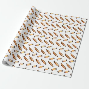 Cute Halloween watercolor candies Wrapping Paper