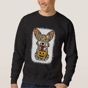 Cute Halloween Welsh Corgi Dog Mummy Dog Mom Hall Sweatshirt