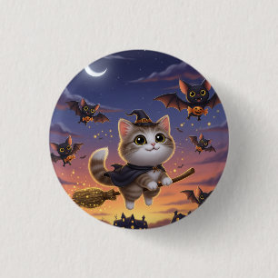 Cute Halloween Witch 1 Inch Round Button