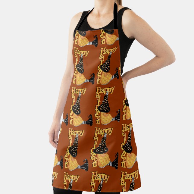 Cute Halloween Witch Apron (Insitu)