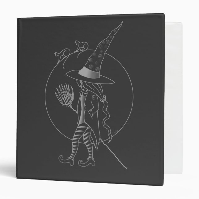 Cute Halloween Witch Binder (Front/Inside)