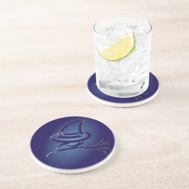 Cute Halloween witch Coaster (Side)