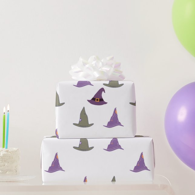 Cute Halloween Witch hats Kids Party Gift Wrapping Paper (Party Gifts)