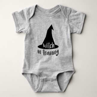 Cute Halloween Witch in Training Baby Bodysuit