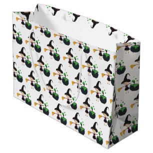 Cute Halloween Witch  Large Gift Bag