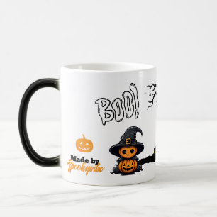 Cute Halloween Witch Pumpkin Spooky Boo Haunted Magic Mug