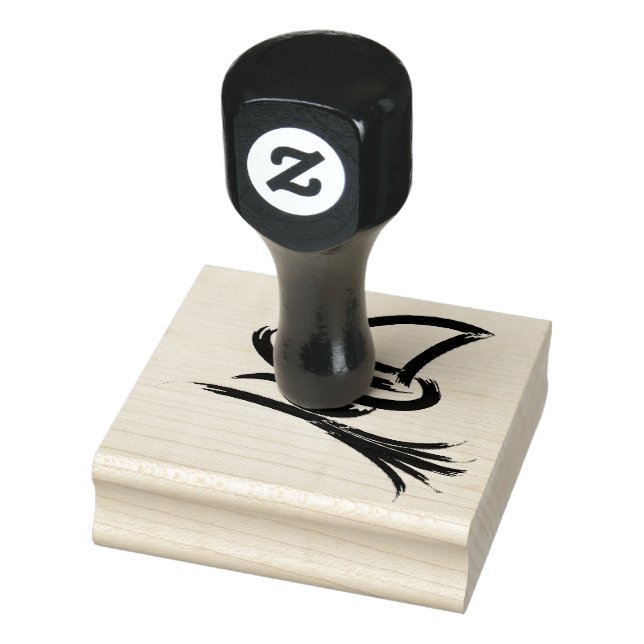 Cute Halloween witch Rubber Stamp (Stamp)