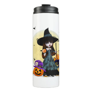 Cute Halloween Witch Thermal Tumbler