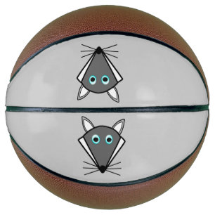 Cute Halloween Wolf Basketballs