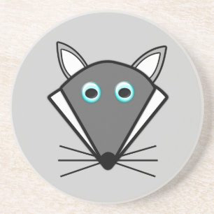 Cute Halloween Wolf Coasters