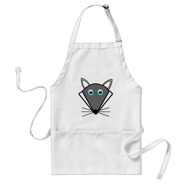Cute Halloween Wolf Cooking Apron (Front)