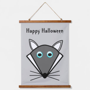 Cute Halloween Wolf Custom Hanging Tapestry