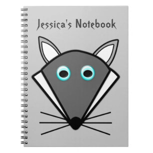 Cute Halloween Wolf Customizable Notebook
