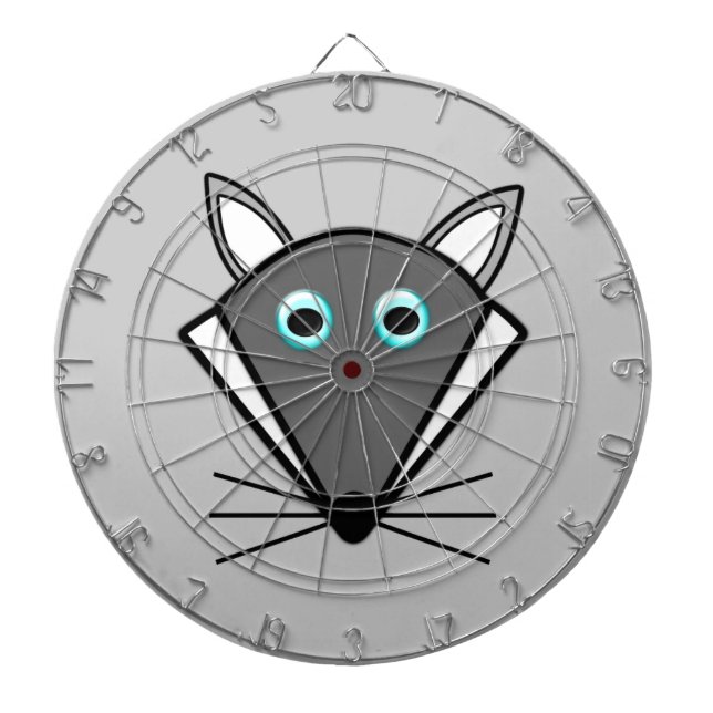 Cute Halloween Wolf Dart Board (Front)
