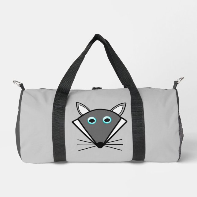 Cute Halloween Wolf Duffle Bag (Front)