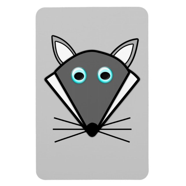 Cute Halloween Wolf Magnet (Vertical)