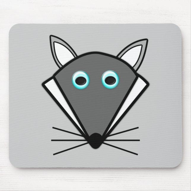 Cute Halloween Wolf Mousepad (Front)