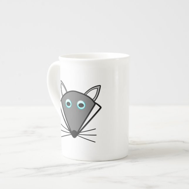 Cute Halloween Wolf Mug (Front Left)