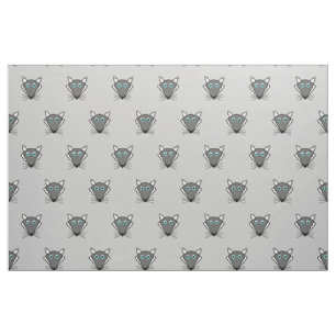 Cute Halloween Wolf patterned Fabric