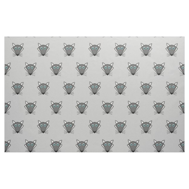 Cute Halloween Wolf patterned Fabric (Fat Quarter)
