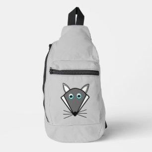 Cute Halloween Wolf Sling Bag