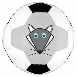 Cute Halloween Wolf Soccer Ball