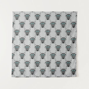 Cute Halloween Wolf Tapestry