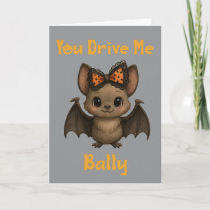 Cute Hallowen Bat Card