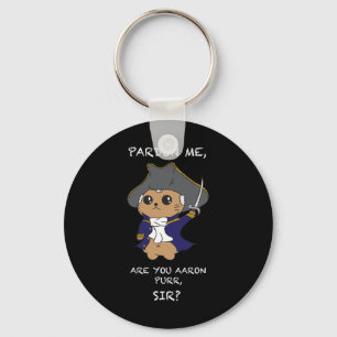 Cute Hamilton Cat Keychain