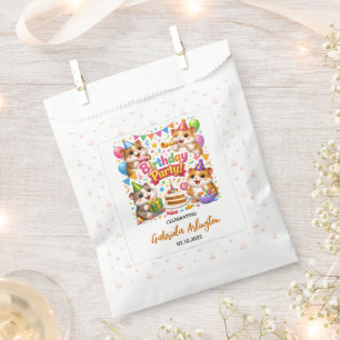 Cute Hamster Birthday Party Kids Hamster Favour Bag