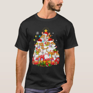 Cute Hamster Christmas Tree T-Shirt