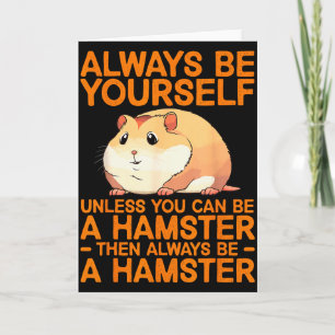 Cute Hamster Design For Men Women Kids Dwarf Hamst Card