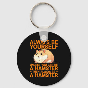 Cute Hamster Design For Men Women Kids Dwarf Hamst Keychain