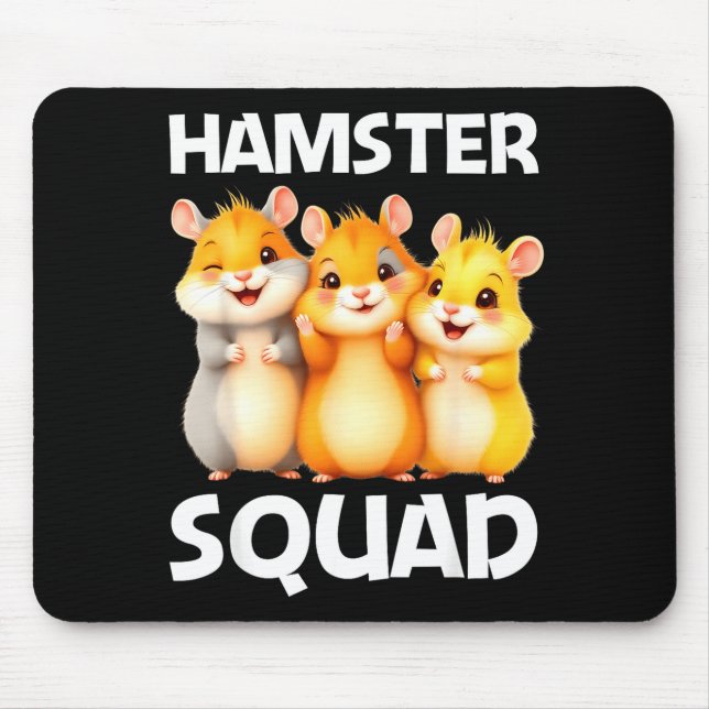 Cute Hamster Design For Men Women Kids Dwarf Hamst Mouse Pad (Front)