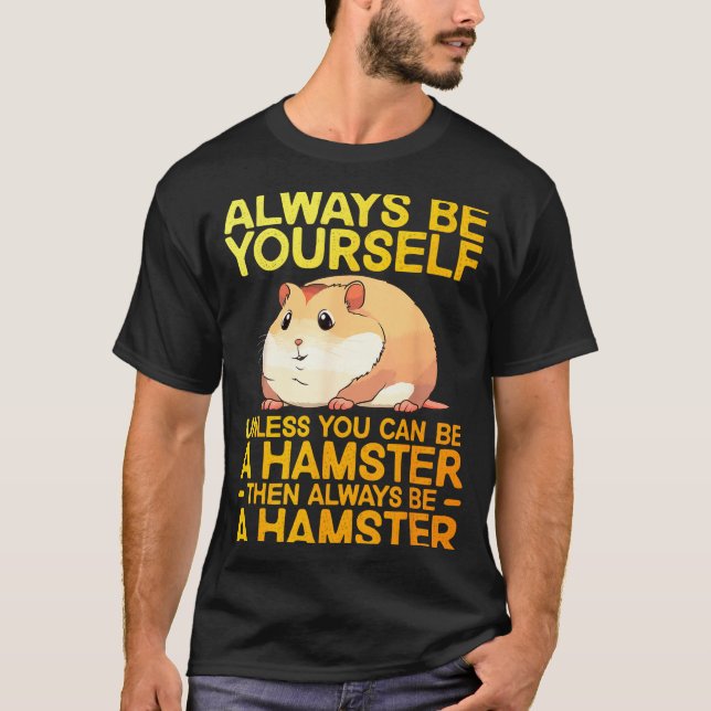 Cute Hamster Design For Men Women Kids Dwarf Hamst T-Shirt (Front)