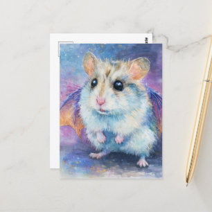 Cute Hamster Dragon Postcard