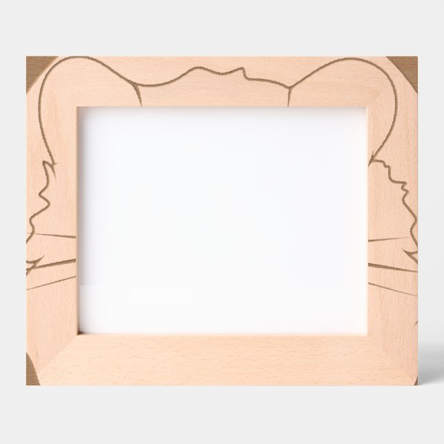 Cute hamster face with colourful fur: Animal lover Etched Frames (Front)